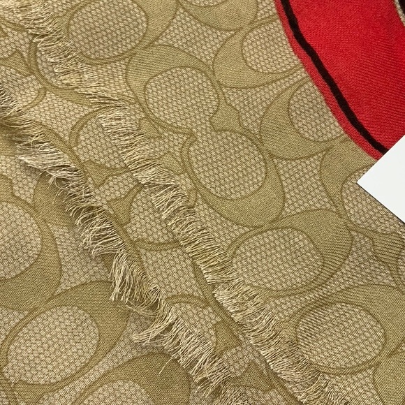 Coach Signature Shawl - Picture 4 of 7